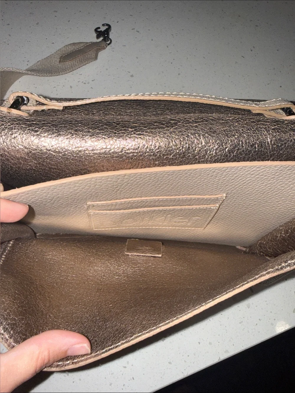 Beige Botkier Leather Bag